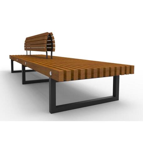 Metal bench without backrest 'IROKO_STF/18-04-42/MDL'