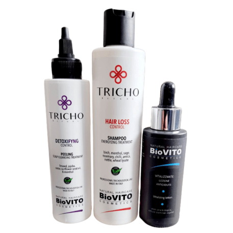  BiOVITO Cosmetics / SINERGY Cosmetics  Anti-Hair Loss Energyzing Set, Rinkinys nuo plaukų slinkimo su beržų, mėtų, šalavijų, rozmarinų ekstraktais Nr.3