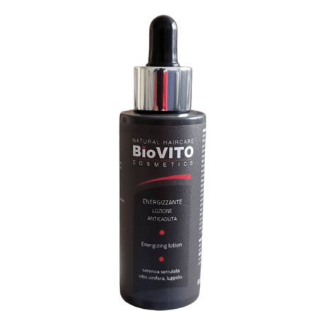 'BiOVITO Cosmetics / Rebitalia’ Bio Natural Energizzante Lotion Anti-Hairloss, Лосьон против выпадения волос с пальмой Sereno, бутонами цветка виноградной лозы, экстрактами хмеля, 100мл