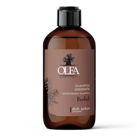 Dott.Solari Cosmetics OLEA Baobab moisturizing Shampoo with Baobab &amp  Linseed Oil, Drėkinamasis, atstatomasis plaukų šampūnas su baobabų ir linų sėmenų aliejais, 250ml