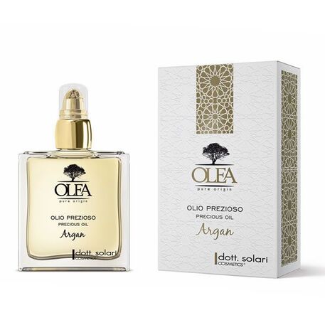  Dott.Solari Cosmetics  OLEA Precious oil with Argan Oil, Linseed Oil, Prabangus maitinantis nenuplaunamas plaukų aliejus su argano aliejumi, 100ml