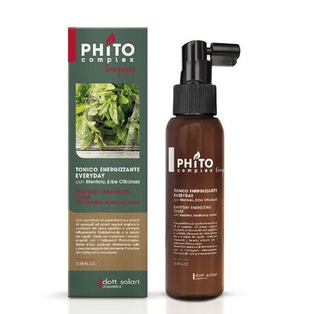  Dott.Solari Cosmetics  Phito Complex Anti-Hair Loss Energizzante Everyday Toner, Kasdieniam naudojimui plaukų tonikas nuo plaukų slinkimo, 100ml