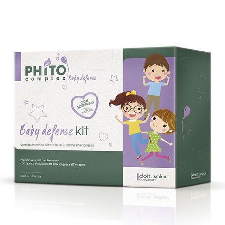  Dott.Solari Cosmetics  Phito Complex Baby Defense Kit, Plaukų ir kūno priežiūros rinkinys vaikams, šampūnas ir losjonas, 250ml +100ml