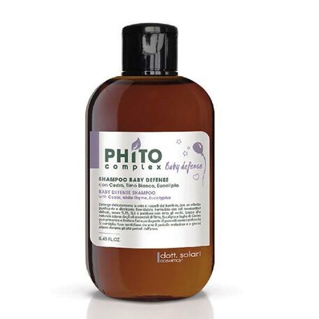  Dott.Solari Cosmetics  Phito Complex Baby Defense Shampoo, Shampoo per capelli per bambini per uso quotidiano, 250ml