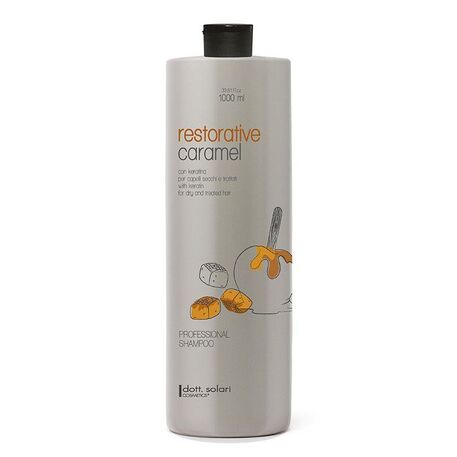  Dott.Solari Cosmetics  Professional Shampoo Restorative Caramel &amp  Keratin, Atstatomasis plaukų šampūnas su karamele, keratinu, 1000ml