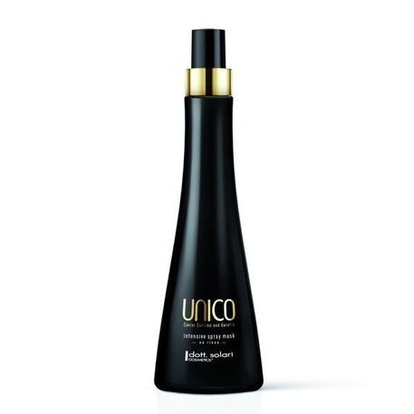 Dott.Solari Cosmetics UNICO Caviar Intensive No-rinse Spray Mask, Интенсивная увлажняющая несмываемая маска с черной икрой, кашемиром, кератином, 200ml