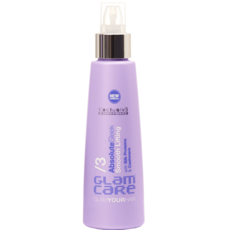  Exclusive Professional  GLAM CARE ABSOLUTE SLEEK Lifting Smooth, Glotninantis, drėkinantis plaukus kremas su šilko baltymais, kašmyru, 150ml