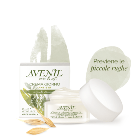 ‘Avenil’ Anti Aging Day face Cream Dieninis kremas su arganu, vitaminu E, avižomis 50ml