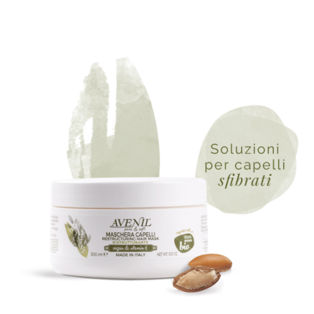 ‘Avenil’ Restructuring Hair Mask Atstatanti plaukų kaukė su arganu, vitaminu E, avižomis 300ml