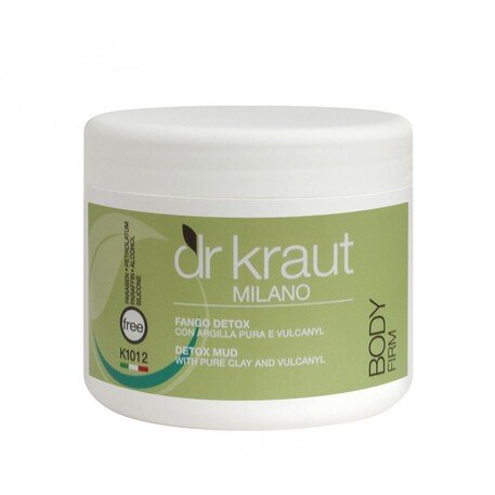 ‘Dr. Kraut’ Detox and Tone body, face Mud with Pure Clay and Vulcanyl Valomoji purvo kaukė su jūros dumbliais, žaliu moliu, 500ml