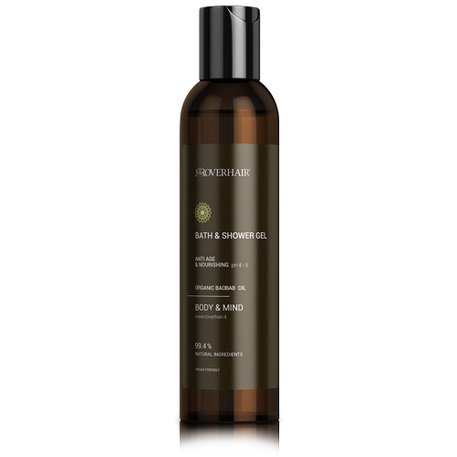‘Roverhair’ Bath & Shower Gel, Shampoo Anti Age & Nourishing with Organic Baobab Oil, Anti-age ir maitinanti dušo želė, šampūnas su Baobabo aliejumi, 150ml