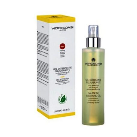 ‘VERDEOASI’ Balancing Cleansing Gel balansuojantis valomasis gelis kombinuotai, riebiai odai su arbatmedžio aliejumi 200ml
