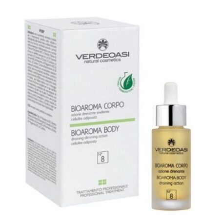 ‘VERDEOASI’ Bioaroma Body N.8 Masažinis aliejus celiulito ir kūno linijų tobulinimui, gydymui 30ml