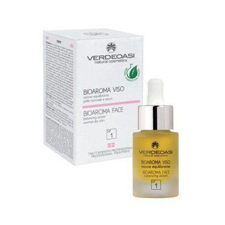 ‘VERDEOASI’ Bioaroma Face N°1 yra specifinis koncentratas normaliai ir sausai odai gydyti 15ml