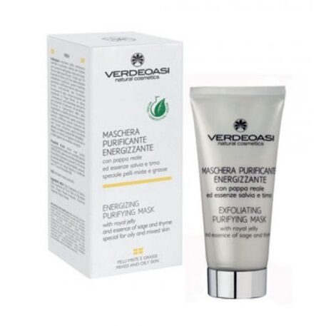 ‘VERDEOASI’ Energizing Purifying Mask Energizuojanti valomoji kaukė veidui mišriai ir riebiai odai 100ml