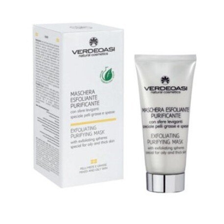 ‘VERDEOASI’ Exfoliating Purifying Mask valymo, šveitimo kaukė riebiai ir probleminei odai 100ml