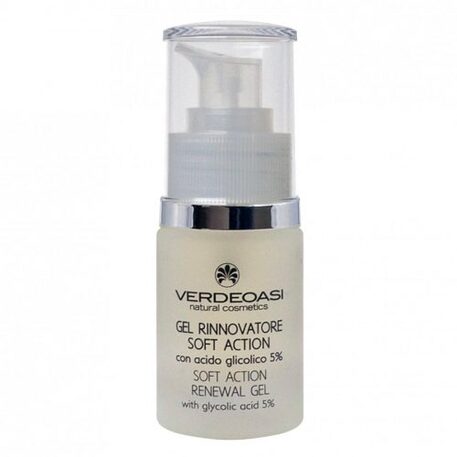 ‘VERDEOASI’ Soft Action Renewal Gel odos šveitiklis su glikolio rūgštimi 15ml