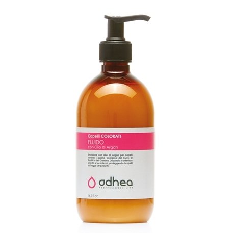  Odhea  Color Care Fluido Crema Conditioner for colored hair with argan oil, aloe vera extract, shea butter and rice bran oils, 500ml