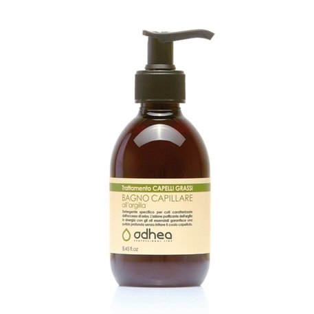  Odhea  Trattamento Capelli Grassi Scalp Purifying Shampoo - Puhastav ja niisutav šampoon seborrea (rasuse peanaha) vastu, peanahka rahustav valge saviga, 250ml