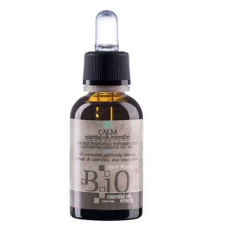 'Sinergy Cosmetics' B.iO Essential Oils Remedy Calm Essential Oils Intensifier, Lenitive, Koncentruotas aliejų rinkinys raminantis galvos odą su levandų, medetkų, dedešvos aliejais, 30ml