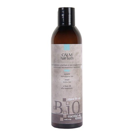 'SINERGY Cosmetics' B.iO Essential Oils Remedy Calm Hair Bath – Lenitive, Decongestant Shampoo, Шампунь очищающий с мальвой и боярышником, 250мл