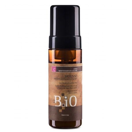  Sinergy Cosmetics  B.iO Maintaining Color Mousse for Colored &amp  Trated Hair, Vaht värvitud juustele värvi säilitamiseks linaseemne-, viirpuu-, päevalille-, salveiõliga, 150ml