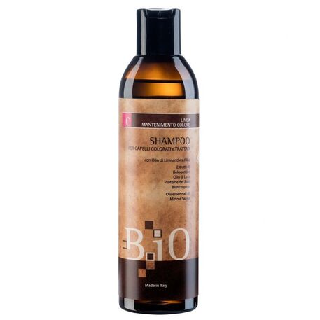  Sinergy Cosmetics  B.iO Maintaining Color Shampoo for Colored &amp  Trated Hair, Šampoon värvitud juustele lina, viirpuu, päevalille, salveiõliga, 250ml