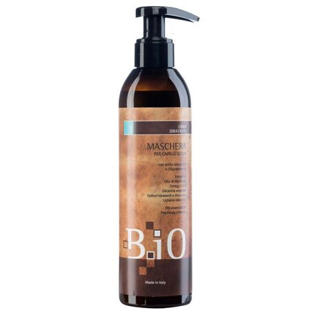 'Sinergy Cosmetics' B.iO Moisturizing Mask for Dry Hair, Feuchtigkeitsmaske für trockenes Haar mit Hyaluronsäure, Mandel, Aloe, Minzöl, 250ml
