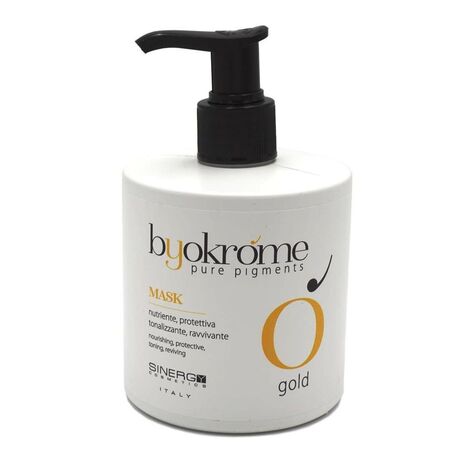  SINERGY Cosmetics  Byokrome Mask Gold, Haartonisierungsmaske Gold, 300ml