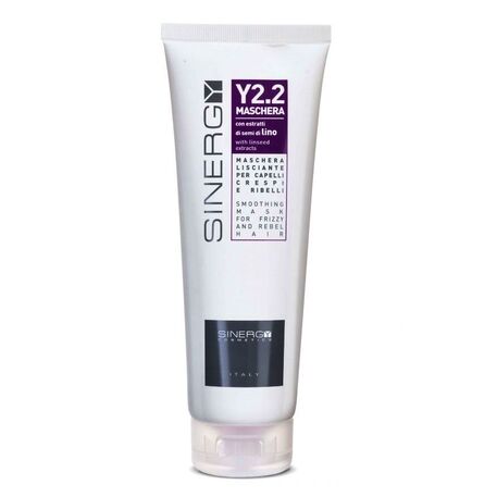 SINERGY Cosmetics Mask For Frizzy And Rebel Hair Y2.2, Maske für widerspenstiges Haar mit Leinsamenöl, 250ml