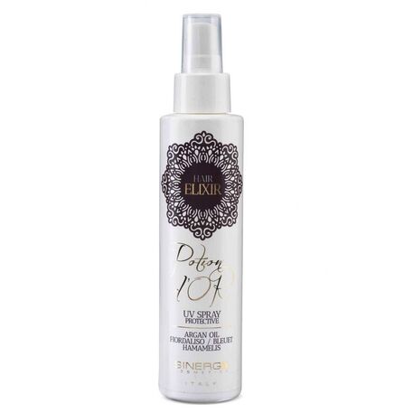  SINERGY Cosmetics  Potion D Or Argan UV Spray, Увлажняющий УФ-спрей для волос с маслами арганы, гамамелиса, василька, жожоба, 150мл